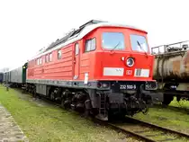 Am 11.10.2014 Bw Feste in Wittenberge stand die 232 500-9 von der MEG .