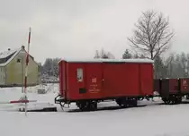 DR 99-01-80 Gw Feuerlöschwagen am 29.03.2013 im Bahnhof Benneckenstein.