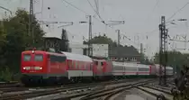 DB Fernverkehr 115 114 mit einem Pbz von Berlin Lichtenberg nach Dortmund Bbf bei der Einfahrt in Münster (Westf.) Hauptbahnhof aus Richtung Osnabrück kommend. Viele Grüße an den Tf! (25.10.2014)