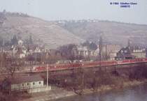 Zwei ET 30 (BR 430) im Neckartal beim Bahnhof Stuttgart-Obert�rkheim, Strecke Stuttgart - Ulm. (1966) 