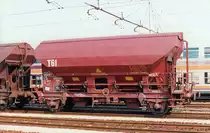 SNCF Selbstentladewagen Tds in Mailand, April 1995