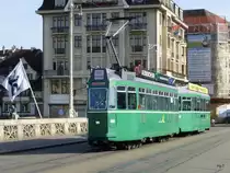 BVB - Be 4/4 460 mit Beiwagen unterwegs als Fahrschule am 24.09.2014