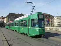 BVB - Be 4/4 486 mit 2 Beiwagen unterwegs auf der Linie 14 am 24.09.2014