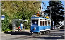 Ce 4/4 1350 in Zürich Wollishofen. (18.10.2014)