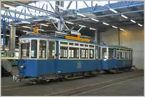 Auch ein Vertreter des legendären Sechsitrams zum Zoo samt Anhänger befand sich im Depot Oerlikon. (18.10.2014)