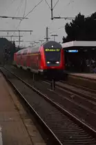 Einfahrt einer RB 27 nach Koblenz in den Rheydter Hbf an Gleis 3.
Donnerstag 2.10.2014