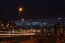 Das Gleisvorfeld des Münchener Hbf am Abend des 9.11.13.