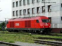 2016 025-5, am 11.Mai 2003 in der Traktion Wien Ost