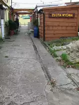 21.10.2014 Misdroy. Reste einer  Hafen  - Feldbahn am nördlichen Strandende