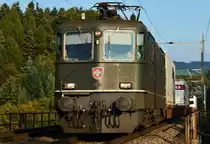 Re 4/4  11364  Reussbrücke Mellingen.
2. Oktober 2014