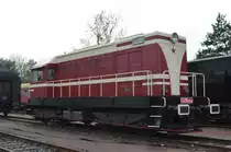 T435 0554 (107 554/CSD T435.0554 ex Zementwerk Karsdorf) von Railsystems bei den 14. Eisenbahntag in Leipzig Plagwitz 25.10.2014