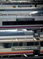  Madrid Puerta de Atocha : wer hier abfährt, der will in den Süden Spaniens - und das geht mit den modernen Hochgeschwindigkeitszügen extrem schnell! 26.9.2014