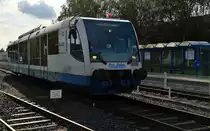 RB21 auf dem Weg nach Linnich, der RTB VT 6.010 verlässt hier gerade Jülich. 26.10.2014
