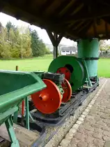 Deutschland, Rheinland-Pfalz, Historische Feldbahn aus dem Weinberg der ehemaligen Staatsdomäne in Serrig. Güterwagen. 27.10.2014