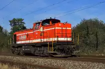RVM 61 befindet sich am 28.10.14 in Diepholz auf Leerfahrt in Richtung Osnabrück.