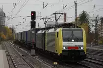 MRCE Dispolok/TXL ES 64 F4-024+MRCE Dispolok/TXL ES 64 F4-115 am 10.11.13 mit einem KLV in M�nchen-Heimeranplatz.
