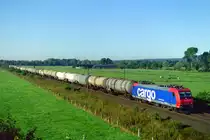 SBB 482 016 mit G�terzug Richtung Maschen am 09.09.2004 zwischen Jesteburg und Maschen