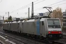 Railpool/Lokomotion 186 283+Railpool/Lokomotion 186 284+Railpool/Lokomotion 186 288 am 10.11.13 als Lokzug in M�nchen-Heimeranplatz.
