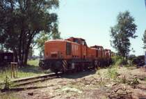 1994 waren auf den Abstellgleisen des RAW Chemnitz zahlreich DR V60 der Nullserie abgestellt 