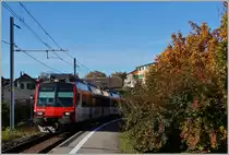 Die S 31  nach Vevey erreicht Chexbres.
2. Nov. 2014