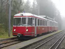 BD - Triebwagen BDe 8/8  7 auf einer Extrafahrt mit Halt bei der Haltestelle Erdmandlistein am 18.10.2014 .. Standort des Fotografen Ausserhalb der Geleisanlage