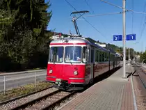 BD - Extrafahrt des Triebwagen BDe 8/8 7 unterwegs in Richtung Dietikon bei einer Überholung am 18.10.2014