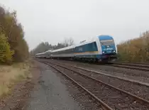 223 064 zu sehen am 07.11.14 bei der Einfahrt in Marktredwitz.