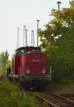 9.9.2017 Rbf Berlin-Schöneweide, V 100 121 beim Rangieren