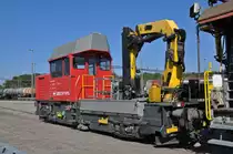 Tm 234 208-9 wartet am Güterbahnhof auf den nächsten Einsatz. Die Aufnahme stammt vom 27.09.2014.