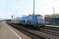 218 467 mit Messzug am 11.11.14 in Kaiserslautern.