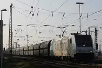 Railpool/TXL 185 671 am 16.11.14 mit einem Kohlezug in Oberhausen-West.