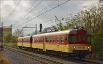 SŽ 813-046 fährt durch Maribor-Tabor Richtung Maribor HBF. /12.11.2014