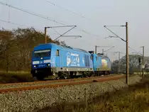 Am 14.11.2014 kamen die 253 015-8 und die 145-023-6 von der Press aus Richtung Stendal und fuhren weiter in Richtung Wittenberge .