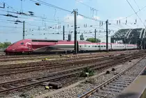 Thalys 4344 von der Hohenzollernbrücke zum Hbf Köln - 31.07.2014