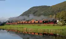 052 988-3 (50 2988) mit dem DbZ 61540 (Tuttlingen - Sigmaringen) bei Hausen im Tal 29.9.14