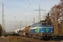 NIAG 9 am 2.12.13 mit einem Sodazug in Ratingen-Lintorf.