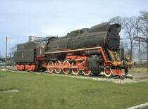 PKP Denkmallok Ty 51-37 in Rzepin(Reppen)im M�rz 1991(Archiv P.Walter)