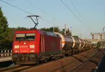 185 208 mit FIR 51272 (Seelze Rbf–Maschen Rbf) am 30.04.2011 in Ashausen