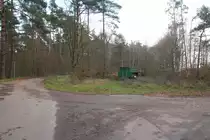 23.11.14 Seit 1945 stillgelegte / abgebaute Strecke Templin - Fürstenwerder, Bf. Knehden