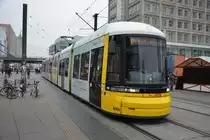 Bombardier Flexity Berlin (8006) auf der Linie M4 nach Falkenberg am 16.11.2014. Aufgenommen am Alexanderplatz.