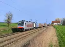 186 284 + 185 662 mit TEC 43125 am 01.04.2014 bei Hilperting.
