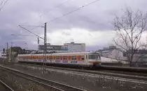 ET 420384 am 3.3.1989 in Stuttgart - Untertürkheim auf dem Weg nach Esslingen.