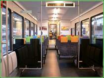 Innenansicht des RABe 526 755-4 (GTW 2/8) Thurbo in Rorschach. (15.01.2007)