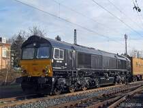 Class 66 - ERSR 6614 der MRCE am 10.1.2007 in Wiesbaden-Biebrich 
