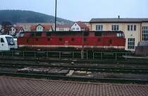 Ein U-Boot, auf den Gleisen in Meinigen