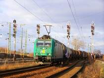 185 532 der R4C kommt von Worms Br�cke und ist in Richtung Oggersheim unterwegs.