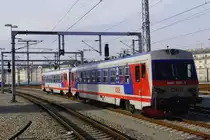 Zwei 5047er verlassen den Wiener Hbf (Aufnahme vom 13.12.14).
