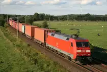 152 164 mit IKE 50185 (Maschen Rbf–K�ln-Niehl) am 26.06.2011 zwischen Maschen Rbf und Jesteburg