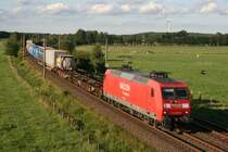145 003 mit IKE 50234 (L�beck Skandinavienkai–K�ln Eifeltor) am 26.06.2011 zwischen Maschen Rbf und Jesteburg