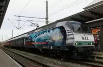 145 023 in Rostock Hbf. am 20.12.2014